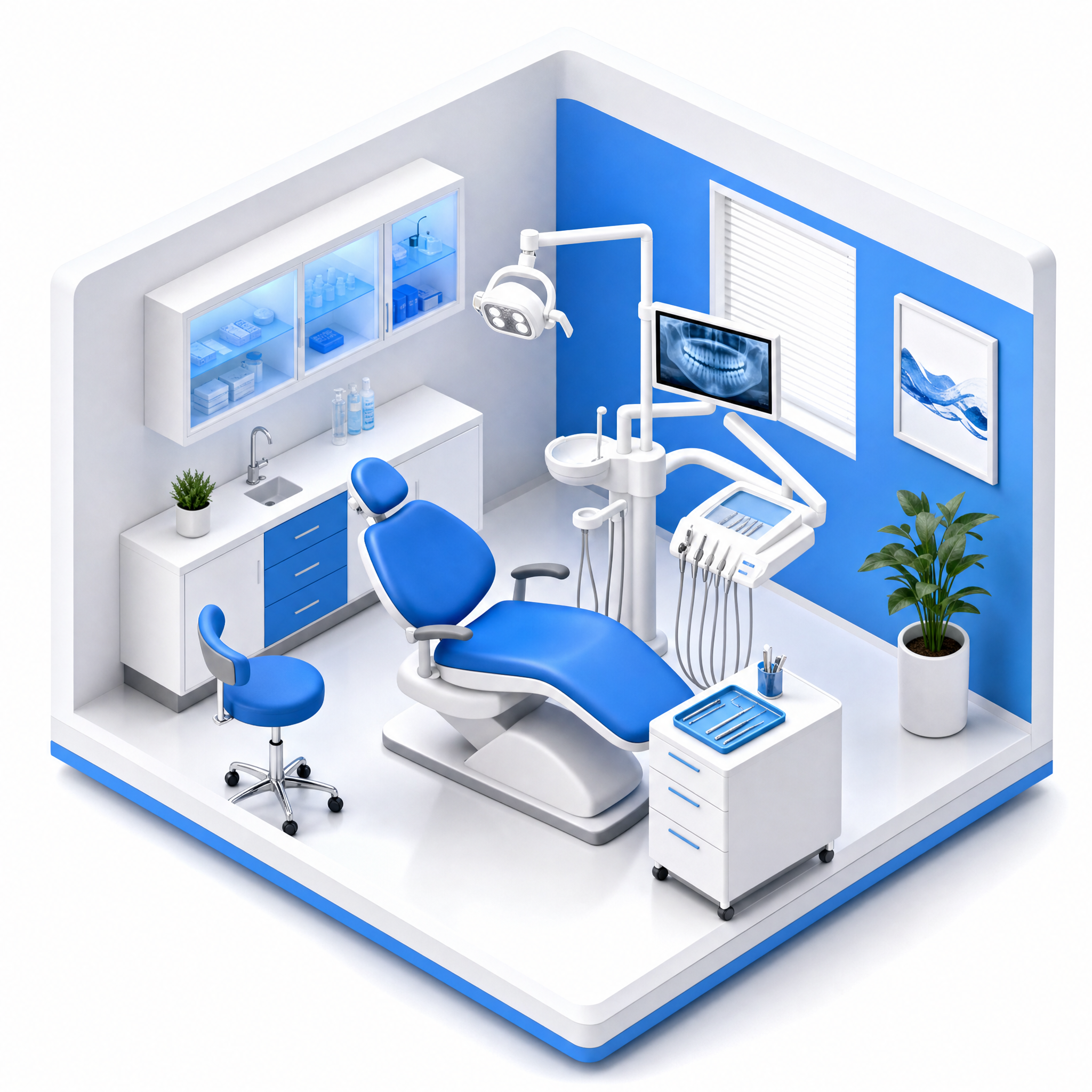 Ilustrație cabinet medical igienizat